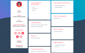 Template Persona marketing Hubspost exemple